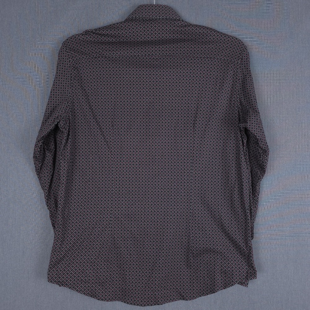 Buttercloth Shirt Mens XL Geometric Long Sleeve Button Up Flip Cuff - Picture 9 of 11